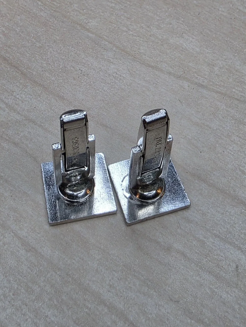 Vintage 1960s Red Enamel Barn & Silo Cufflinks